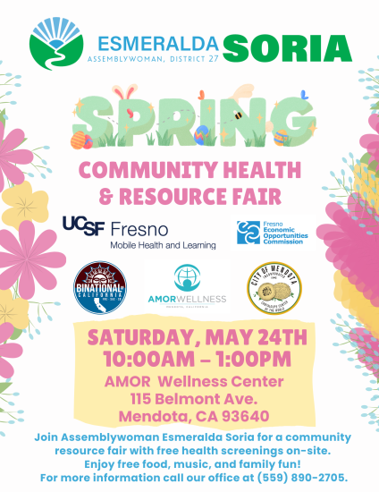 2025 Mendota Resource Fair flyer (English)